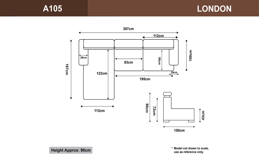 London Leather Sofa Lounge Set